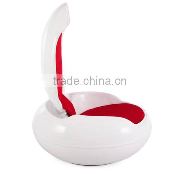 replica European style relaxing fiberglass material upholstery fabric garden egg chair by Peter Ghyczy