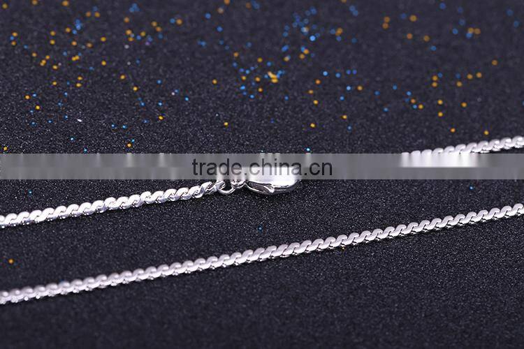 Cheap Price Fashion Rhodium Plated Jewellery Designs Necklace Wholesale