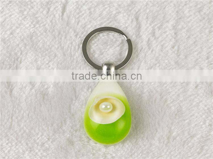 Wholesale Real starfish key chain rings