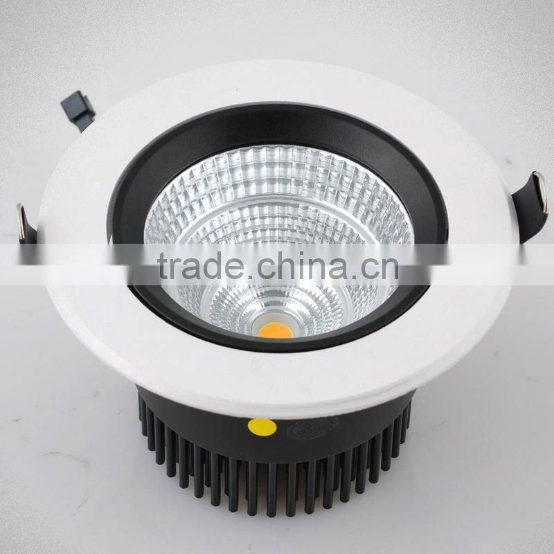 Simple design cob led downlight 10w led recessed mounting holes 95mm down light dimmable led downlight D115*H84mm