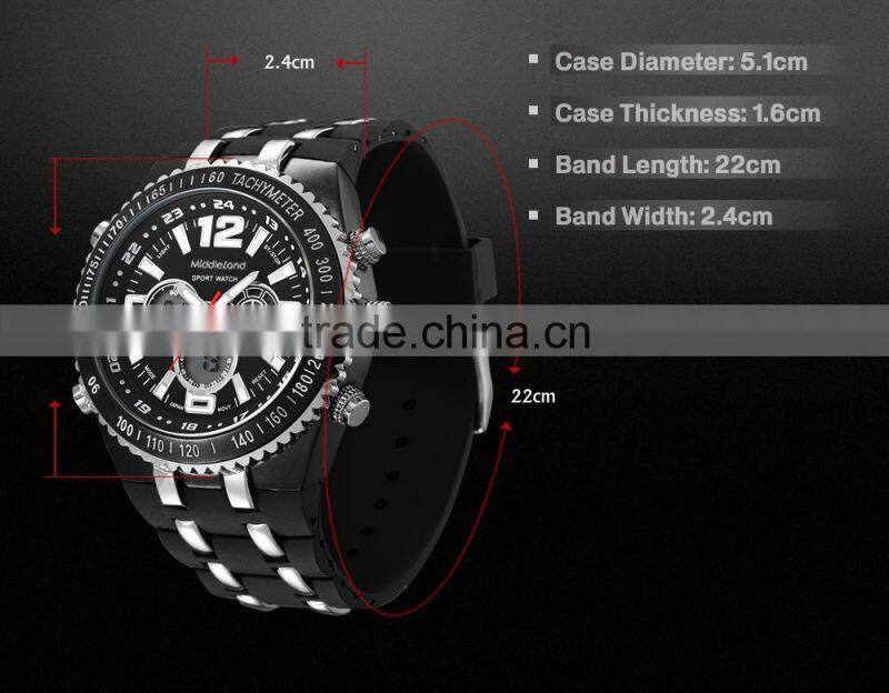 MIDDLELAND 8015 High Quality Cheap Stainless Steel Watches, Sports Watches, Mens Watches On Sale