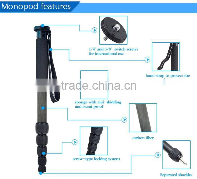 Family photo Professional Carbon Fiber Camera Tripod Monopod