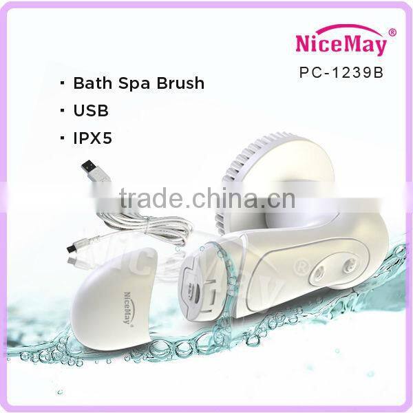 4-1 waterproof face & body cleansing & massager brush