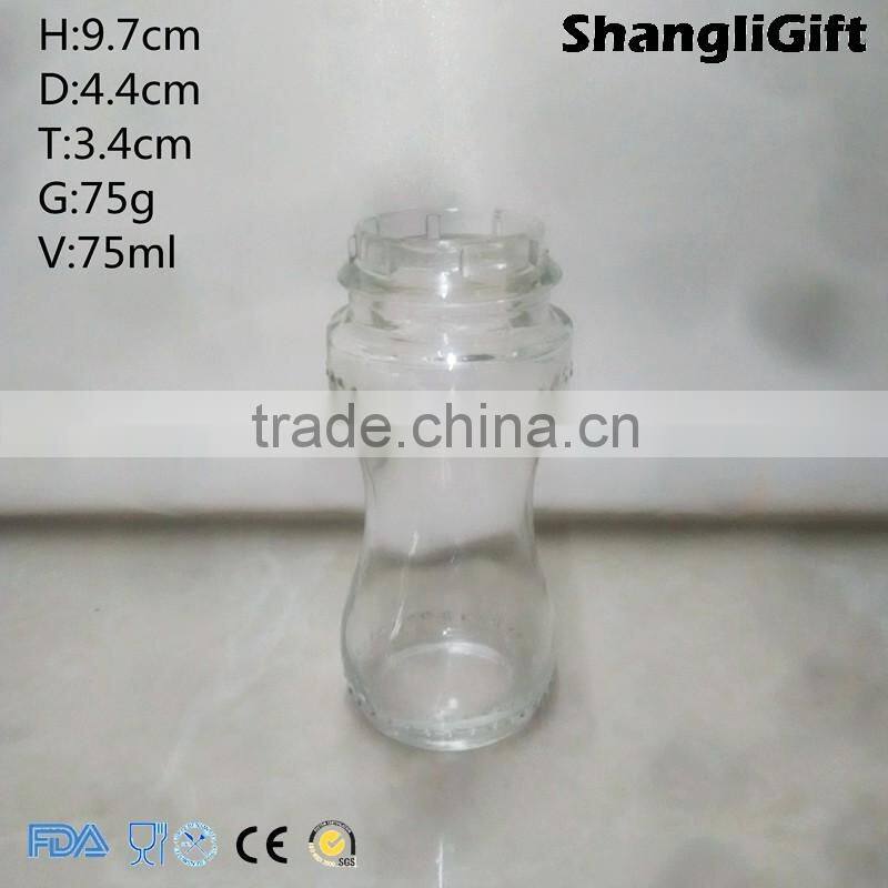 75ml Spice Bottle Glass Herb Tools With Easy To Handle