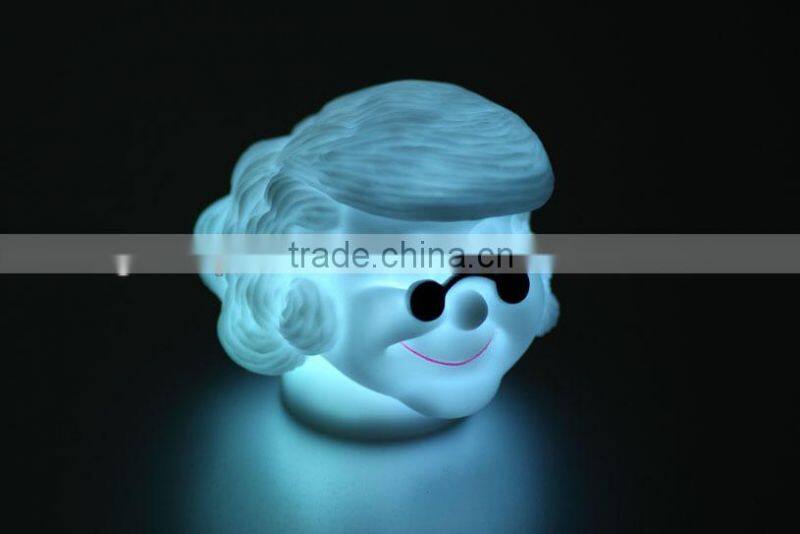 Led christmas men head toy