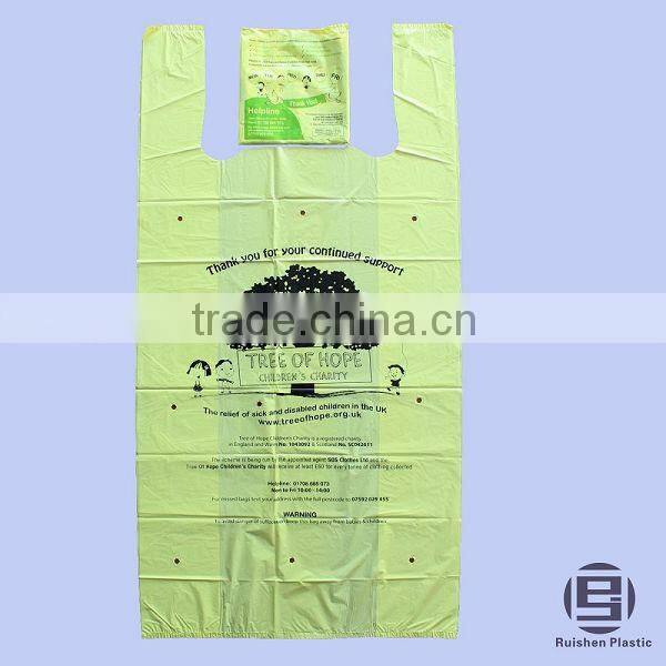 PE Biodegradable Fire Fighters Printed Collection Bag Donation Bag