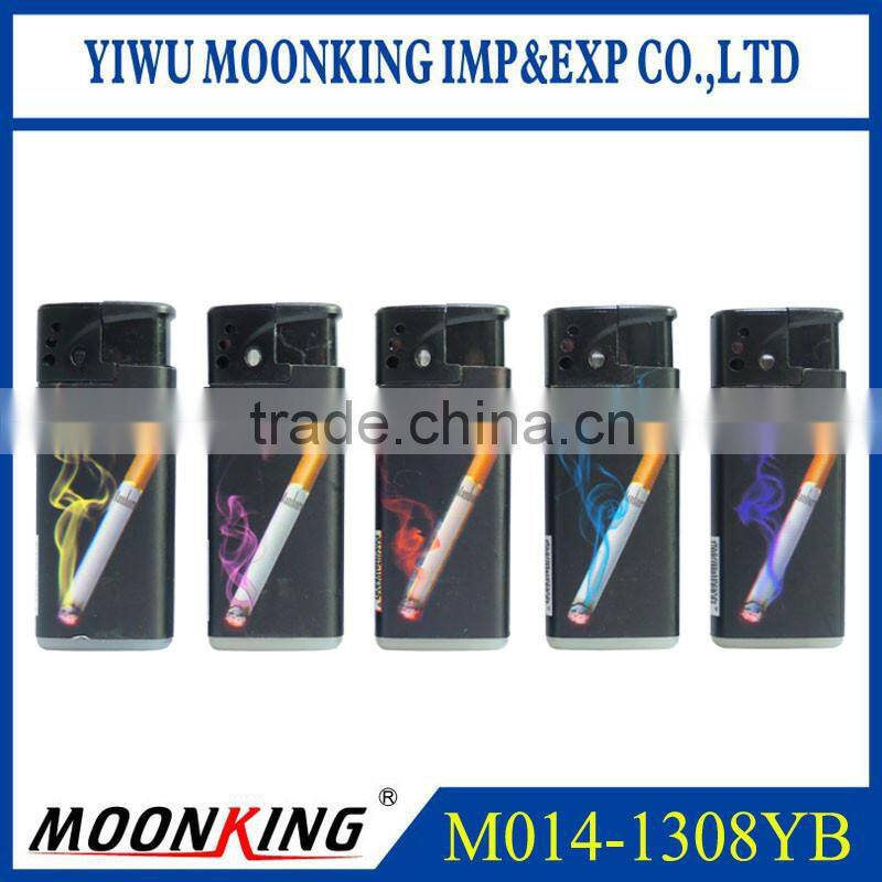 custom picture cover electronic windproof cigarette lighter