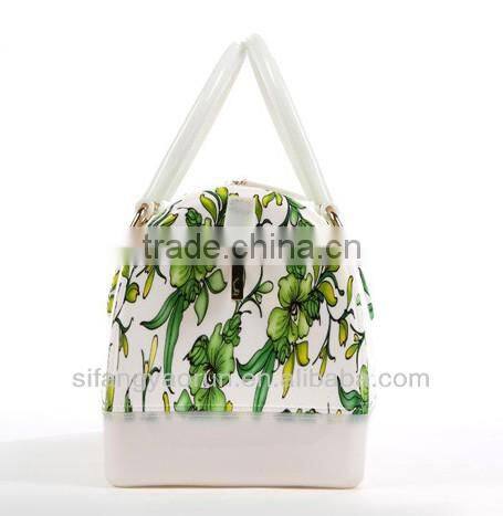 Latest fashionable flower bags/pvc handbags for lady