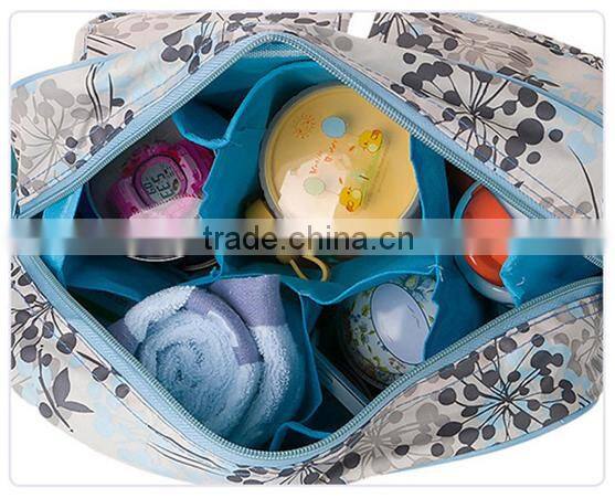 Latest Multifunctional Printing 600D Fabric Diaper Bag/Cross Mommy Bag