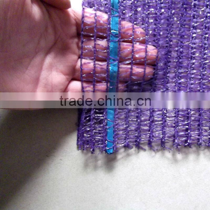 50x80cm cheap and good quality purple hdpe raschel mesh net bags for potatos and oinon