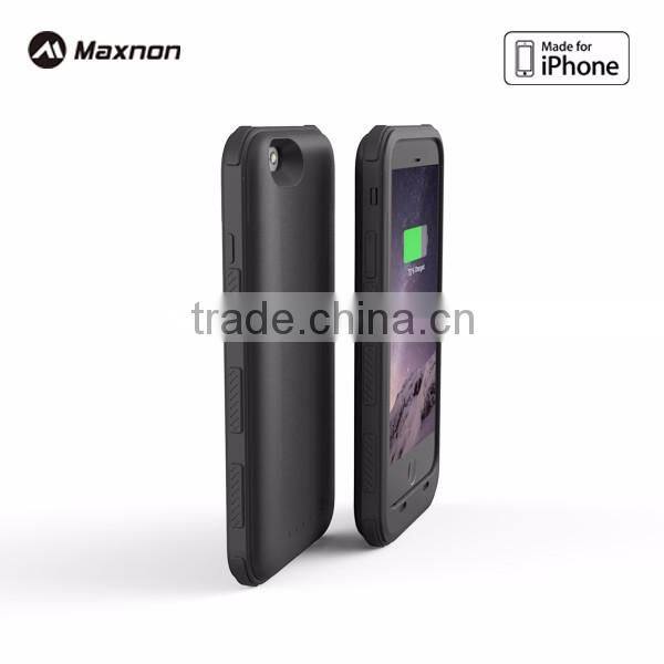 MFI certified phone backup battery case for iPhone 5 plastic Battery Case for iPhone 6 Power Bank Case for iPhone 6s