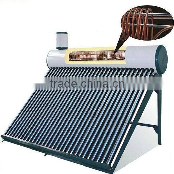 200 L vacuum tubes solar heat exchanger