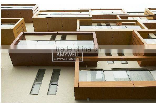 outdoor solid color compact laminate;wall cladding