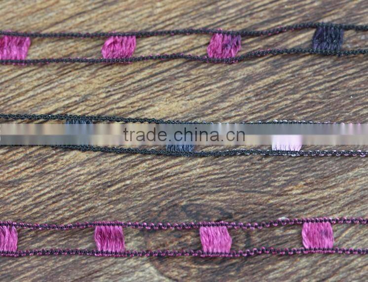 Doped Dyed Polyester/Nylon Fancy Ladder Yarn For Knitting Clothes