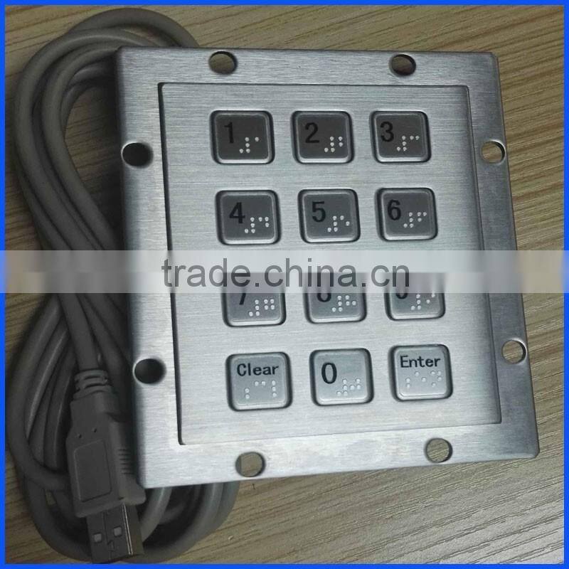 Supplier fashion 3x4 metal keypad