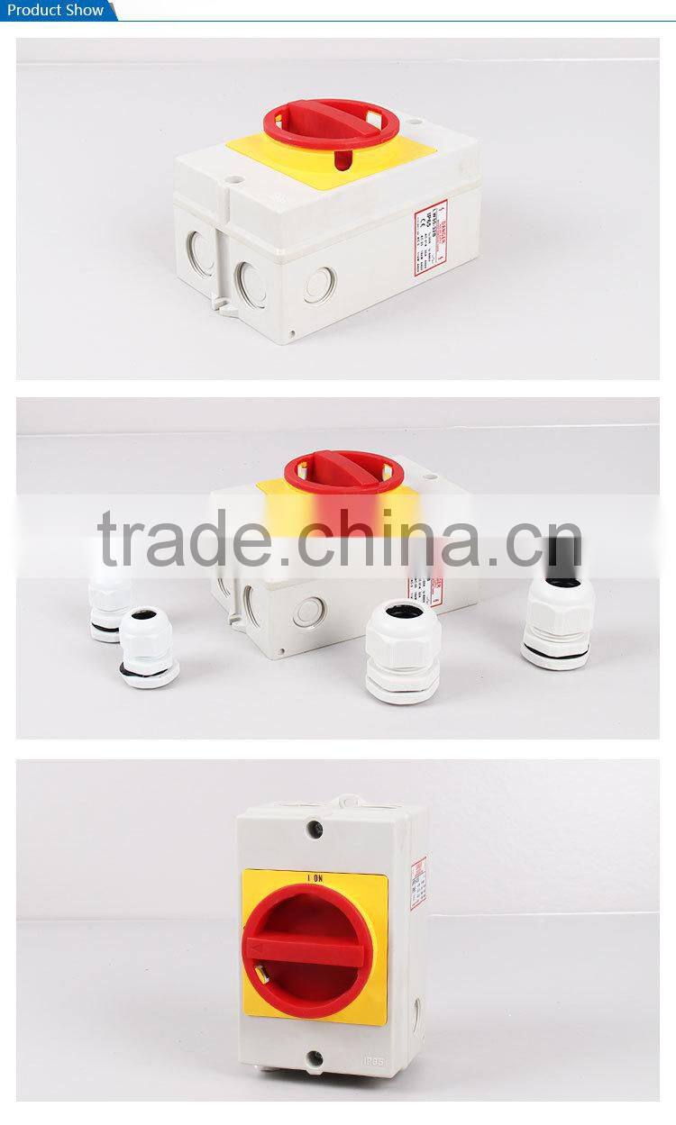 SAIP/SAIPWELL China 32A Waterproof Electrical miniature rotary switch