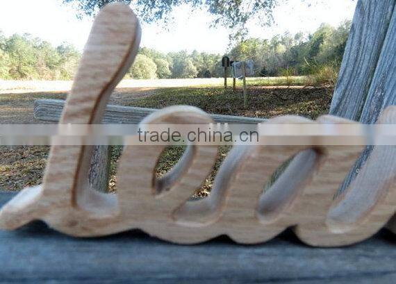 domestic wood LEARN sign shelf sitter word art for deco