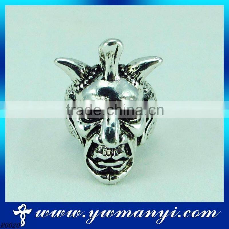 Hot selling fashion jewelry manufacturer china direct skull ring men R20