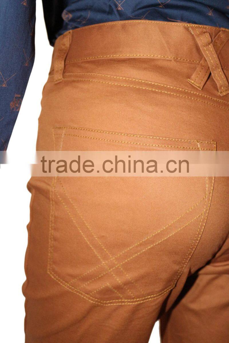 Cotton twill mens casual pants