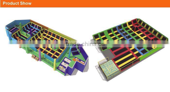 2016 new design of cheap trampoline park commercial trampoline mini trampoline