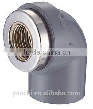90 dwg redcing cpvc SCH80 thread elbow with copper
