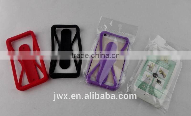 universal silicone bumper case with touch-U holder