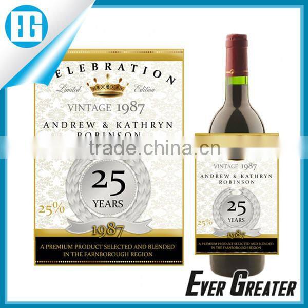 2014 fashion Wine label,Wine label company made in china