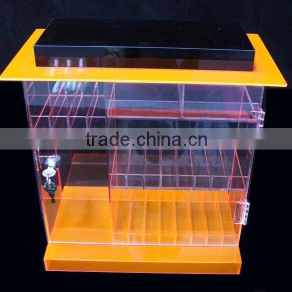 Made in China acrylic tobacco display Showcase with shelves