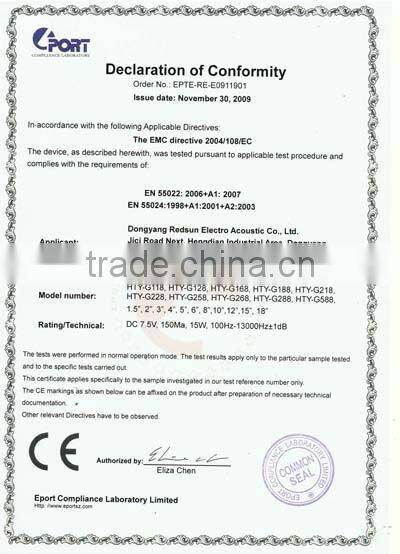 SW-96 Dome Tweeter Speakers with Neodymium magnet for Car Audio Systems