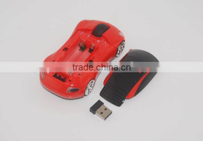 Customized Promotional Gift Laptop 2.4G wireless Car Shape Mouse