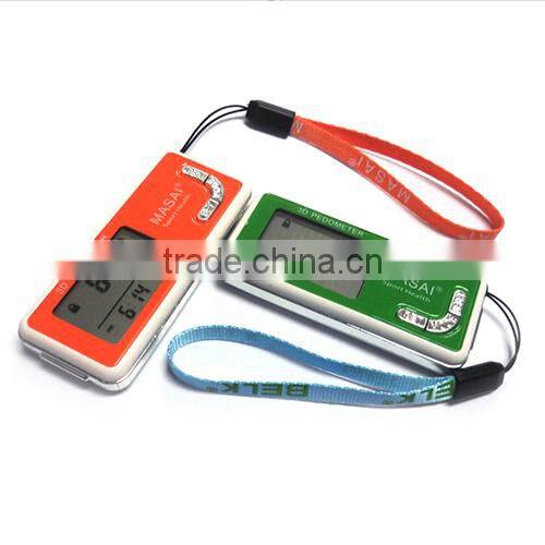 4x3razor Digital Pocket 3D Pedometer Records steps, distance, calories, fat burned and exercise time with Tri-Axis Technology