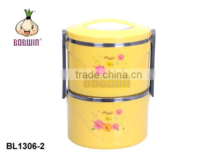 5L divided plastic insulated food container