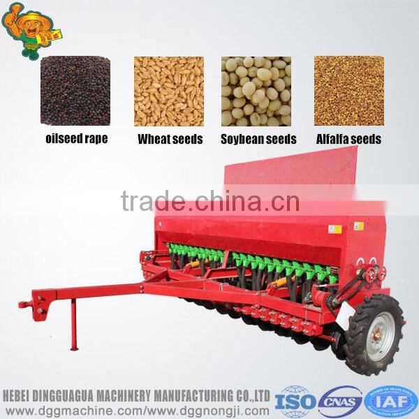 Net weight 950kg tractor drawn hydraulic rice seed drill machine/farming seeder