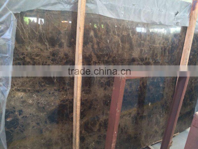 Spanish dark emperador marble slab