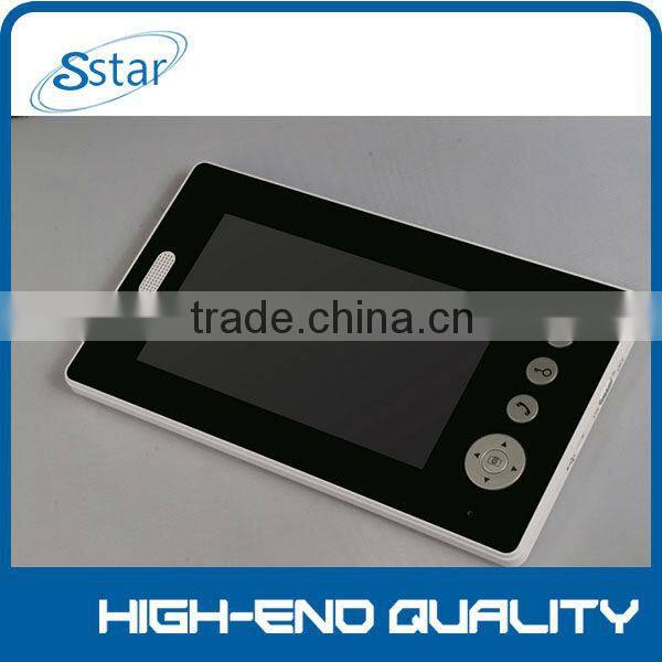 2.4GHz video doorphone oem & 7" TFT LCD Wireless Indoor Monitor XSL-712