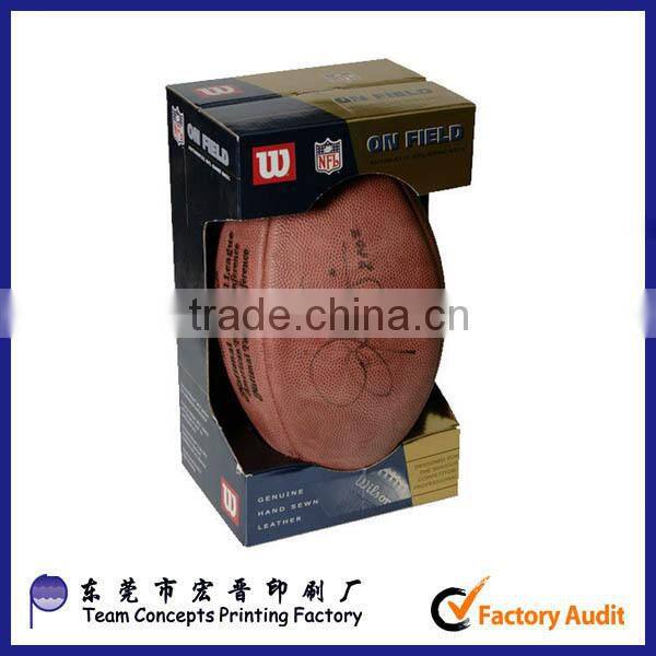 Rugby duplex board packaging paper box with glossy lamination