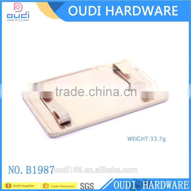 Eco friendly Shiny Light gold custom logo Decorative bag accessories