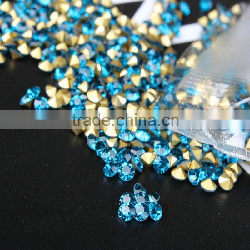 Sharp Bottom Nail Decor Rhinestone