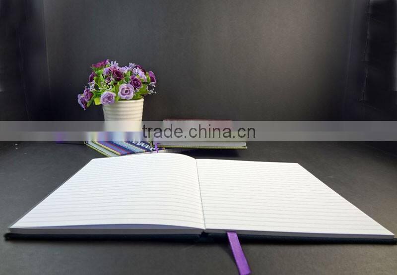 fashion color stripe canvas write note book