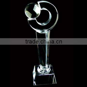 clear crystal award trophy