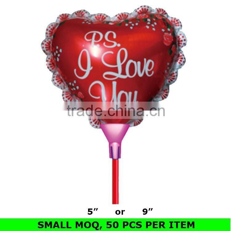 Wholesale Mini Round Shape Chirismas Santa Claus Mylar Inflatable Clap Stick Balloon