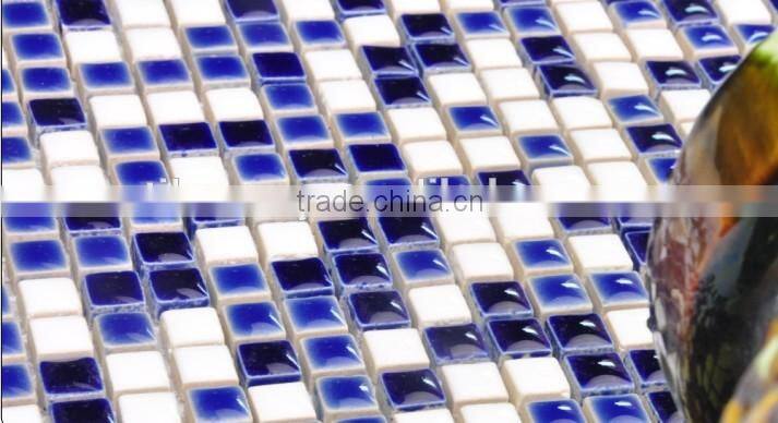 mini 10x10mm gold ceramic mosiac tile