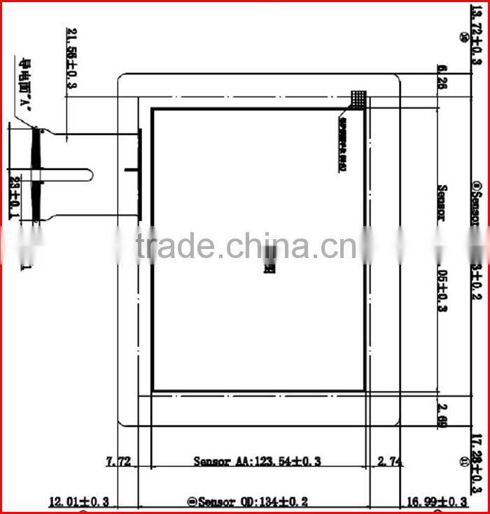 8inch 700nits 1024*768 high brightness lcd capacitive touch panel with LVDS interface