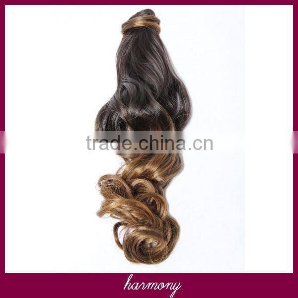 Hot Sale remy clip in pony tail with 22" in 100G, more color on stock