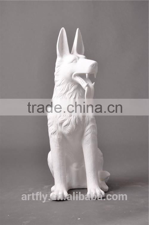 fiberglass dog statue display, dog mannequin