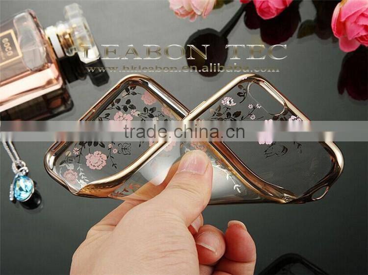 newUltra-thin for iphone 6 clear case 4.7 inch transparent 5.5 inch TPU cell phone case electroplating cheap TPU for Iphone 6/6s