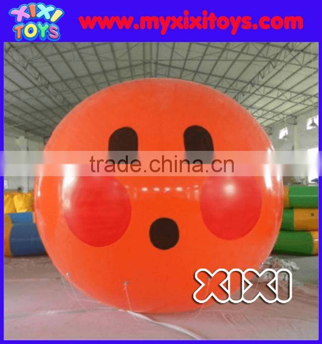XIXI PVC orange inflatable shy face balloon for event