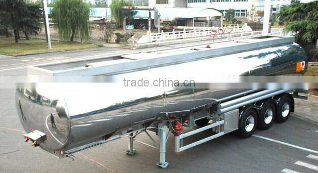 Straight Aluminum alloy tanker Trailer 40000L~45000L 3 Axle 6% Expansion with DOT ADR SASO certifications
