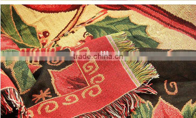 Sofa decor gobelin tapestry throw blanket, 100%cotton, wholesale