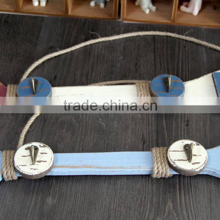 Customized multi-function home decorative hanger hook wooden wall hook